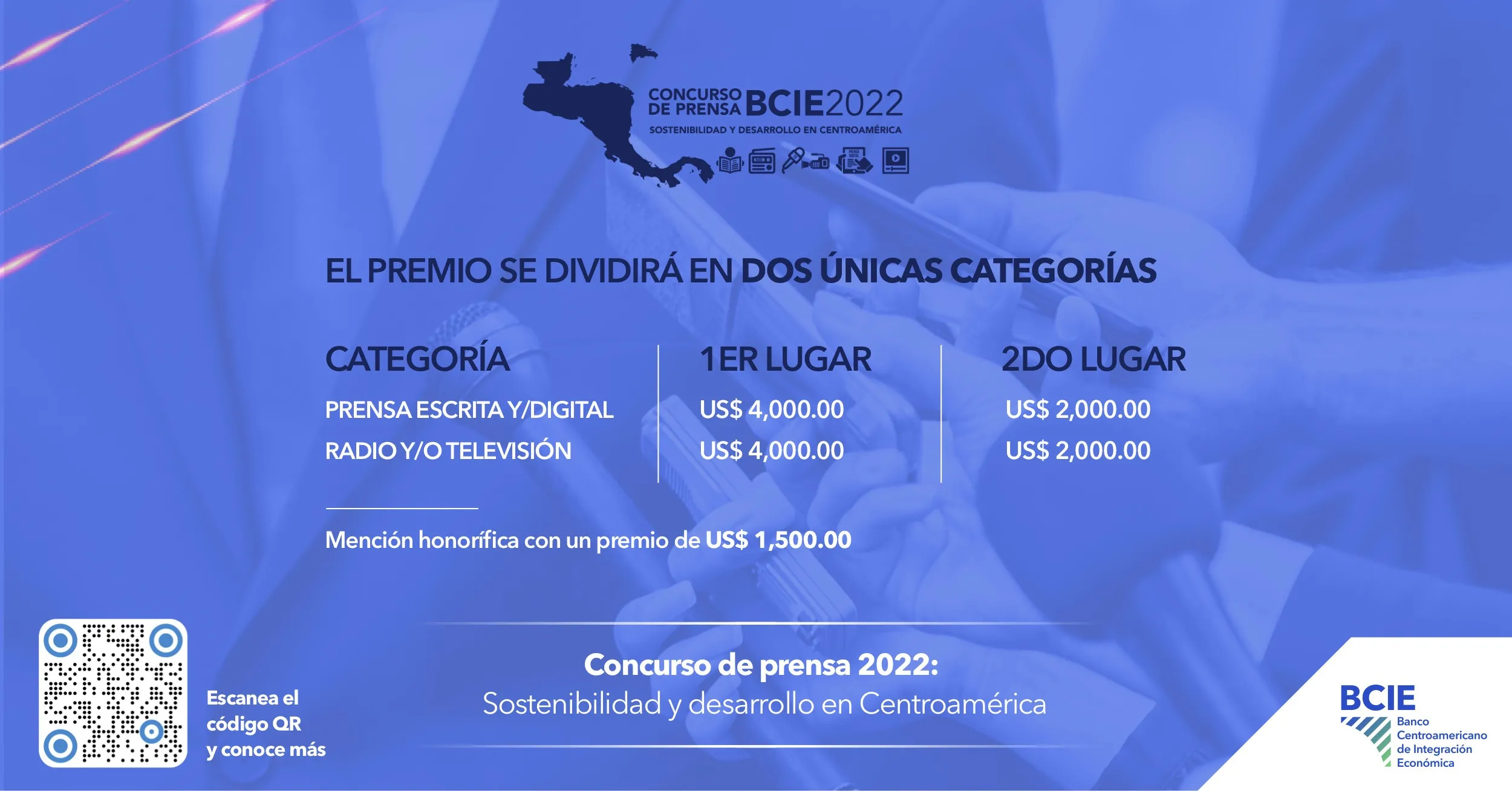 Sostenibilidad y Desarrollo en Centroamérica, concurso de periodismo del BCIE 2022