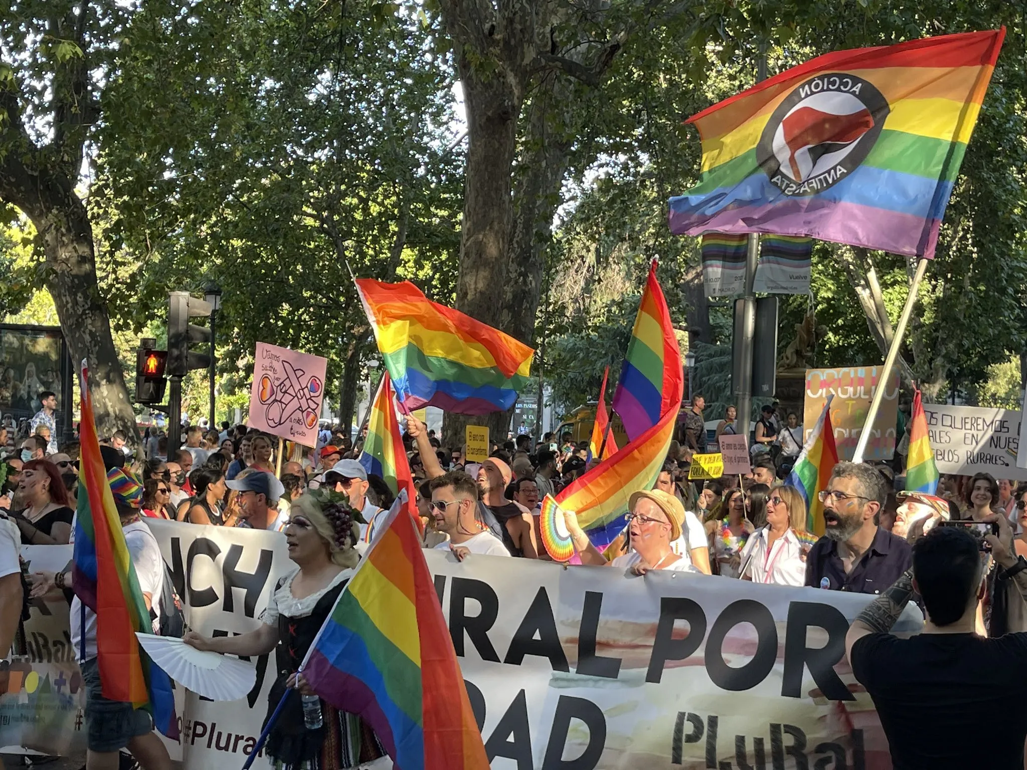 Colectivo LGTBI frente al odio en gran marcha de Madrid