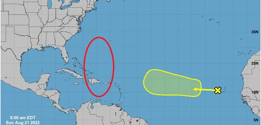 Una onda tropical avanza hacia el Caribe