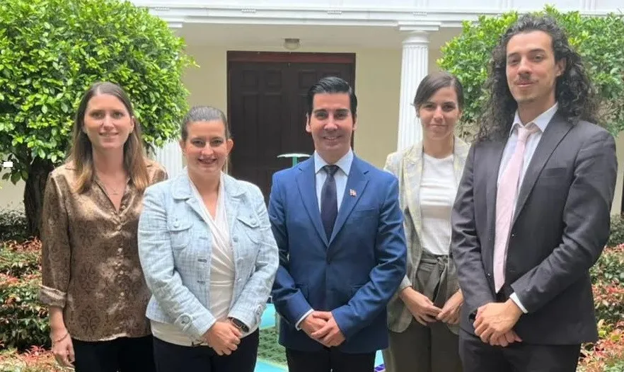 Manuel Meccariello se reúne con representantes DDHH de Costa Rica