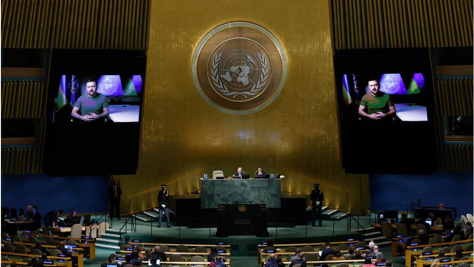 Zelensky asegura ante la ONU que Rusia debe recibir un castigo justo por la invasión de Ucrania