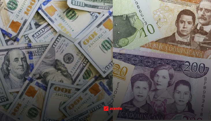 Mínima variación del dólar, que se cambia para la venta a 56.88 pesos dominicanos