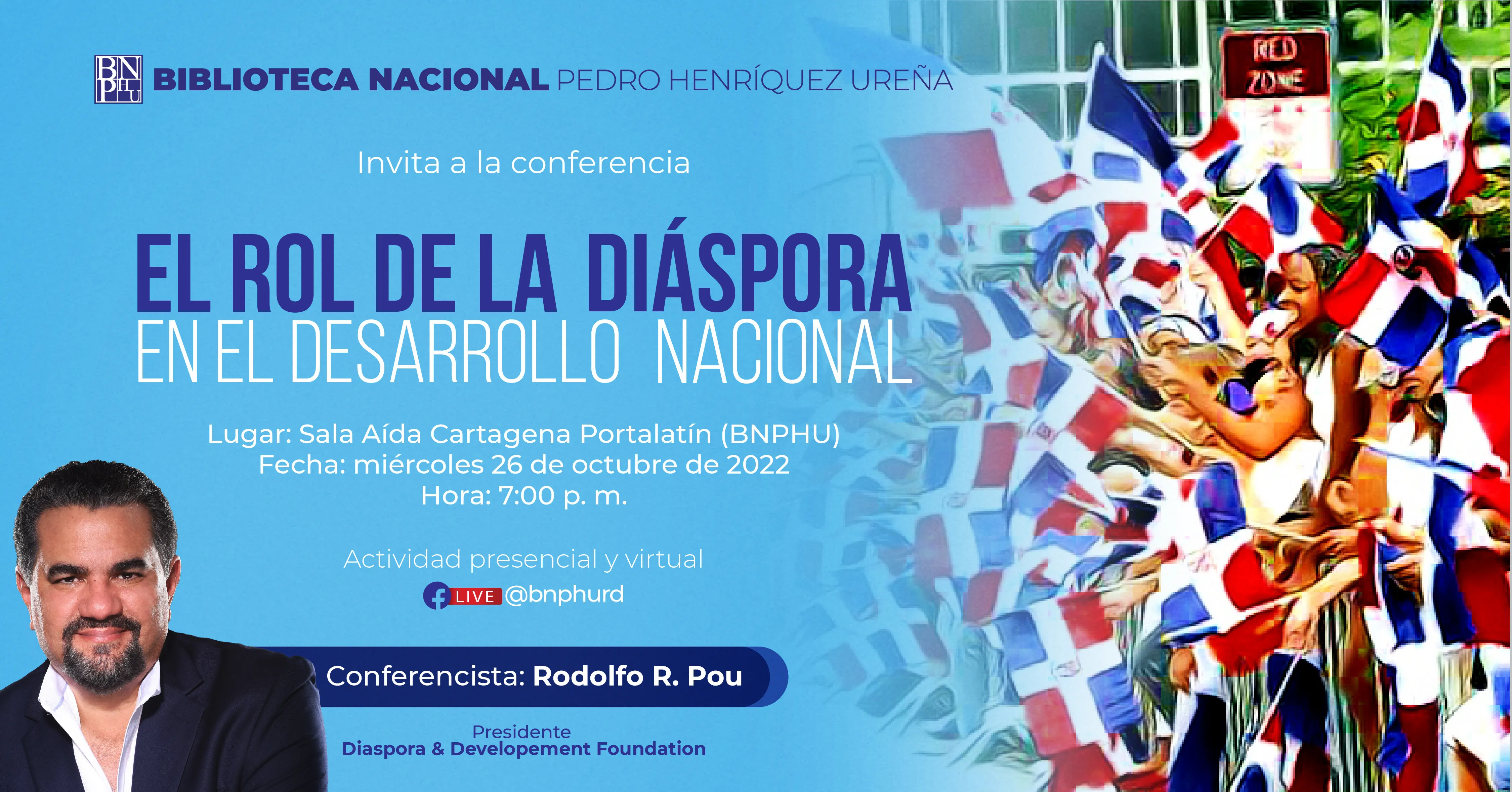 Dictarán conferencia sobre el rol de la diáspora en el desarrollo nacional en la Biblioteca Nacional