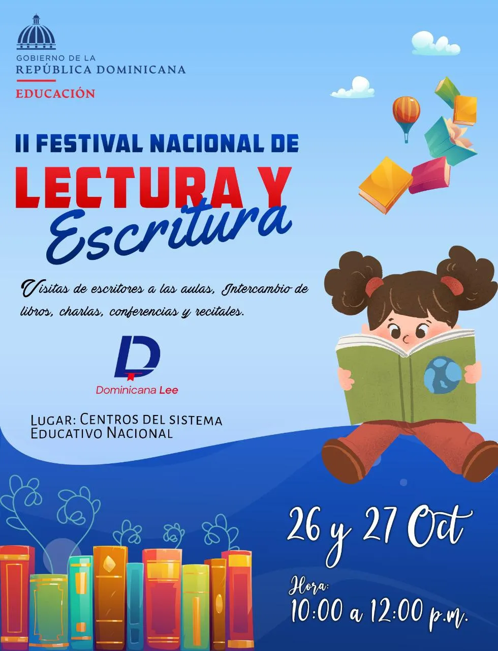 Educación celebrará II Festival Nacional de Lectura y Escritura