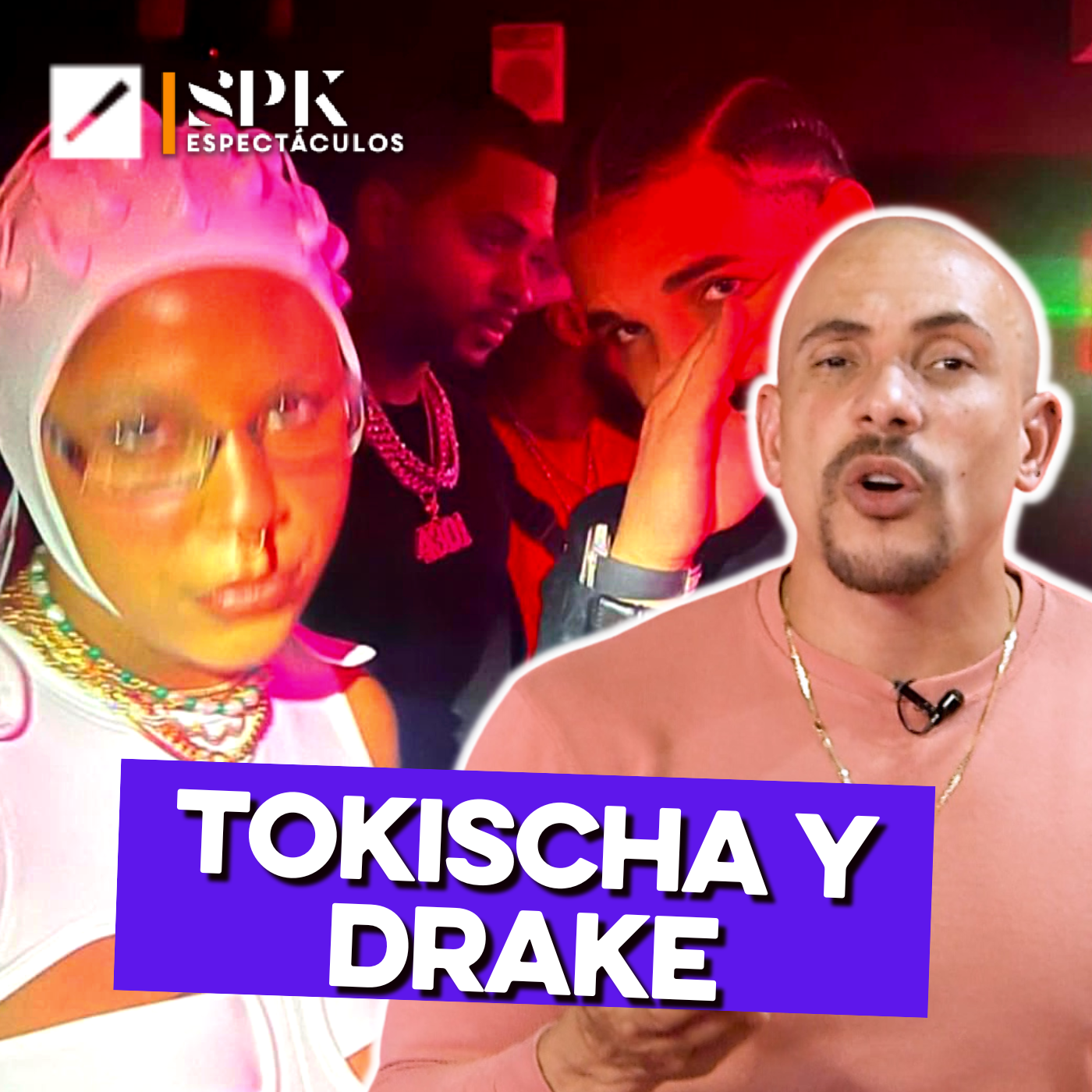 Rapero Drake asiste a concierto de Tokischa en Miami
