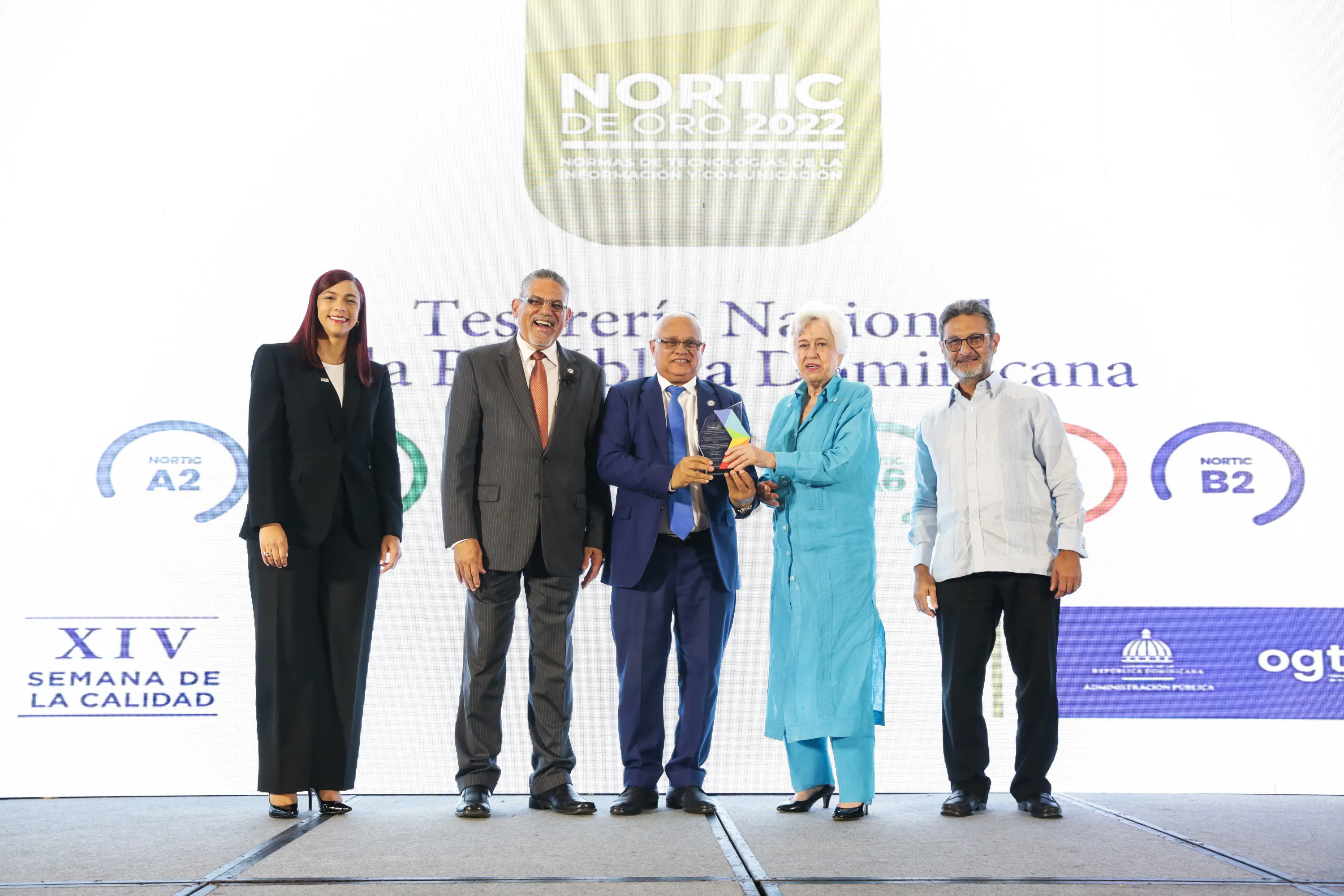 Tesorería Nacional logra premio Nortic de Oro 2022