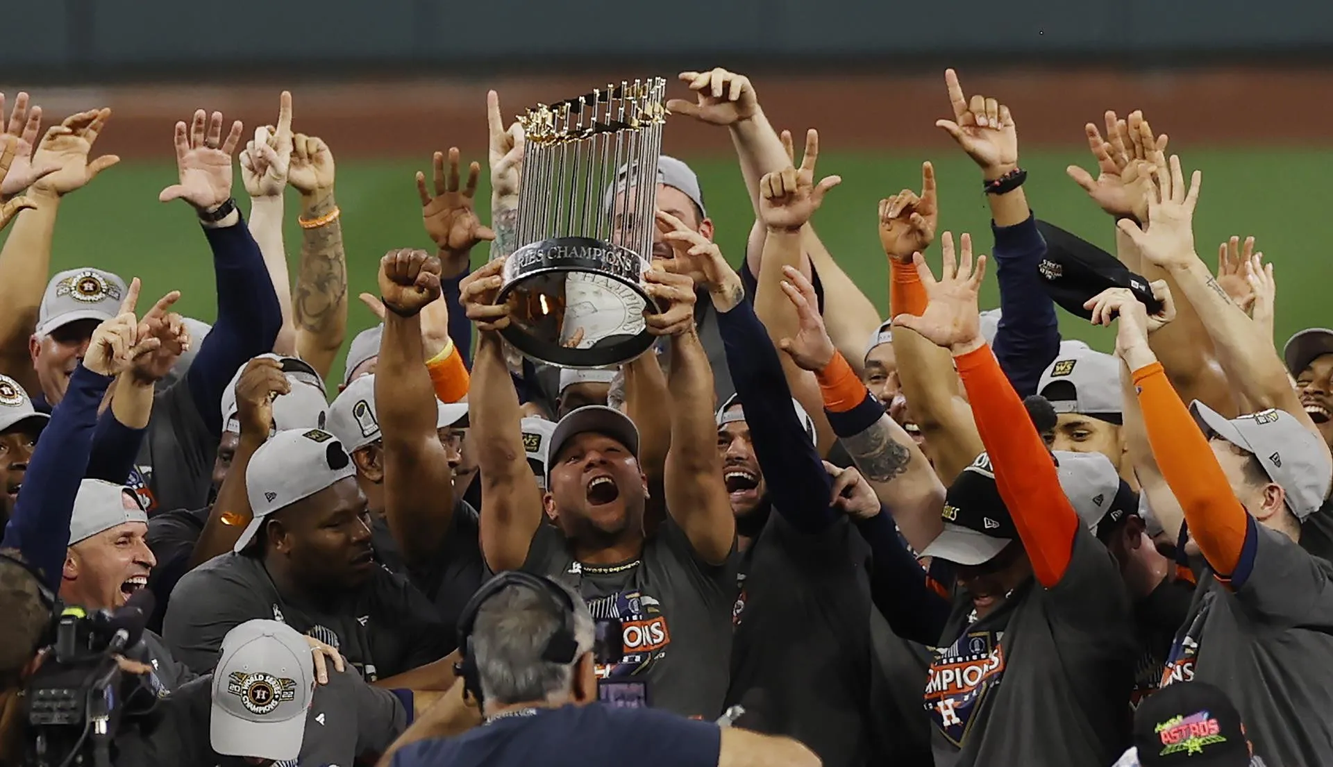 Los Astros celebran en grande su título de campeones de la Serie Mundial