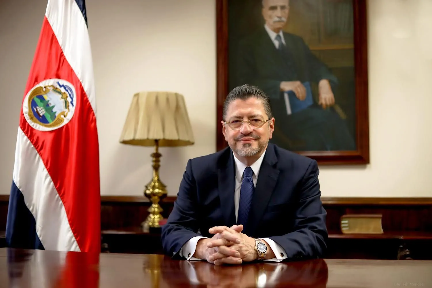 Rodrigo Chaves plantea importancia de ruta aérea Costa Rica-RD-Panamá