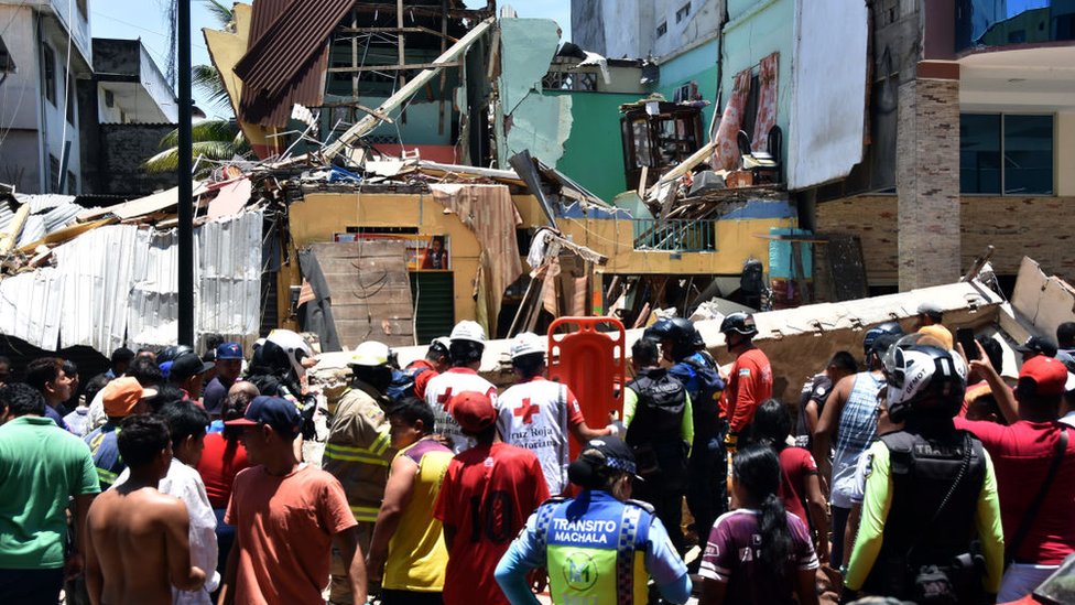 Las imágenes de la destrucción causada por el terremoto en Ecuador