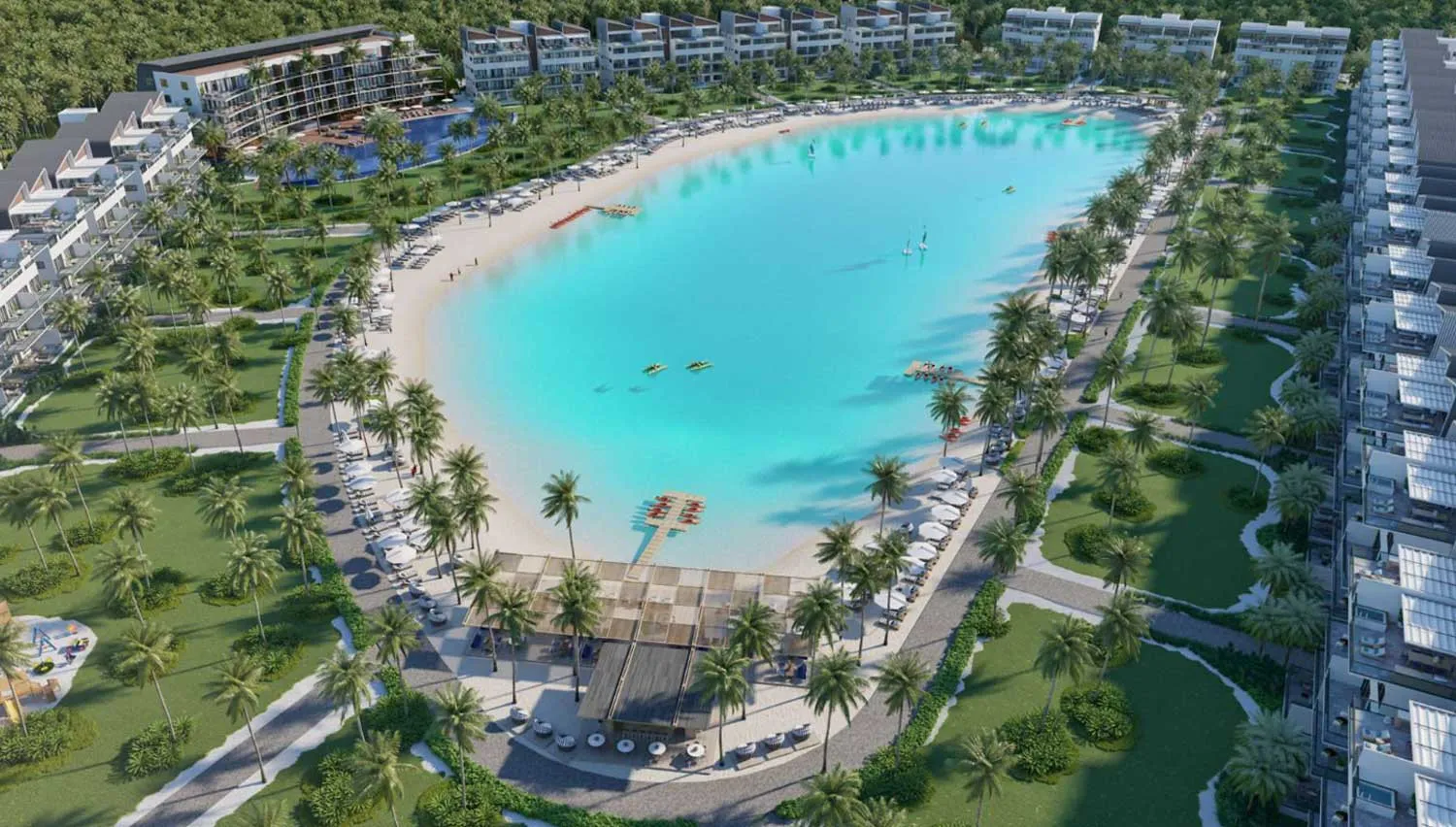 The Beach Punta Cana inicia el llenado de piscina temática