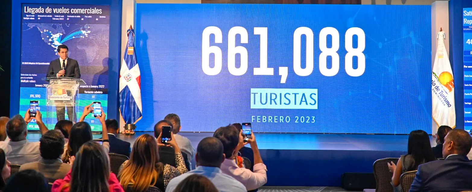 En los primeros dos meses del 2023, RD recibió más de 1.8 millones de visitantes