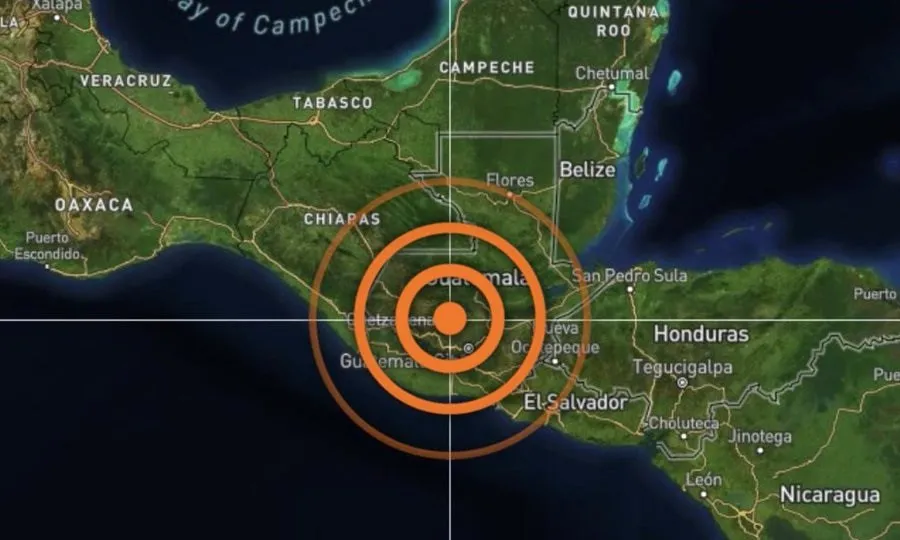Un sismo de magnitud 5,9 sacude Guatemala