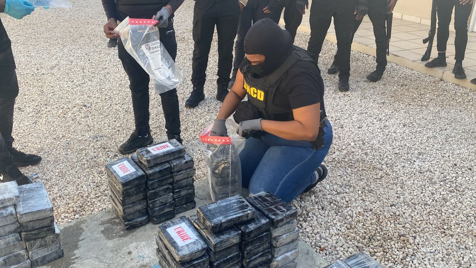 Autoridades confiscan 194 paquetes de cocaína en Barahona