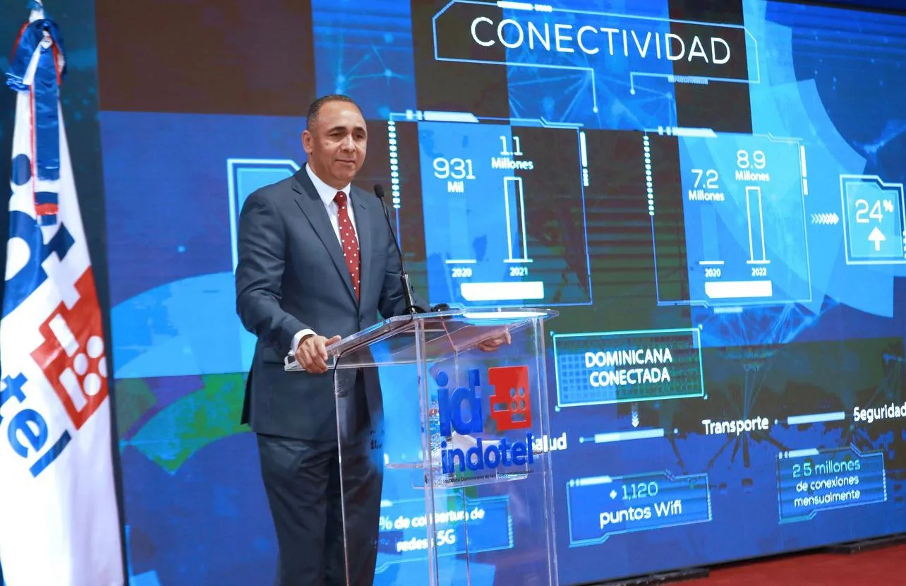 Indotel informa de incremento de conectividad fija y móvil en la República Dominicana