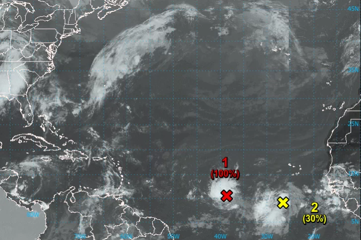 EE.UU. prevé la pronta formación de una depresión tropical en el Atlántico