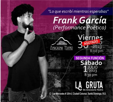Nuevo recital de Frank García en Anacaona Teatro