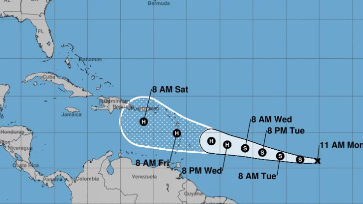 Se forma la tercera depresión tropical en el Atlántico rumbo a las Antillas Menores