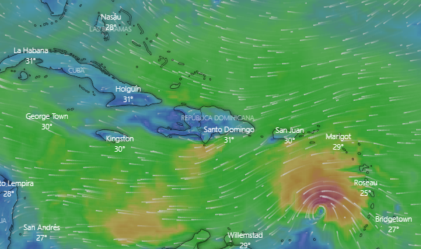 EN VIVO: Trayectoria de la tormenta Bret