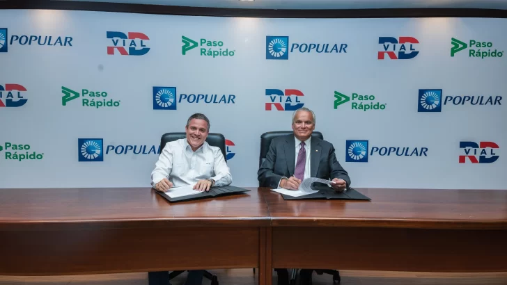Popular y RD Vial ofrecerán las recargas del servicio de “Paso Rápido” en canales digitales y oficinas