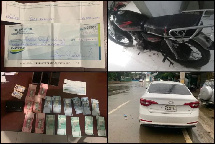Apresan tres presuntos estafadores trataron cambiar cheque falso por 95,800 pesos