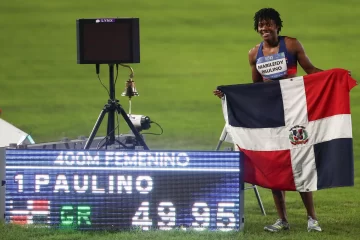 Paulino gana los 400 m, se clasifica a París e impone récord centrocaribeño