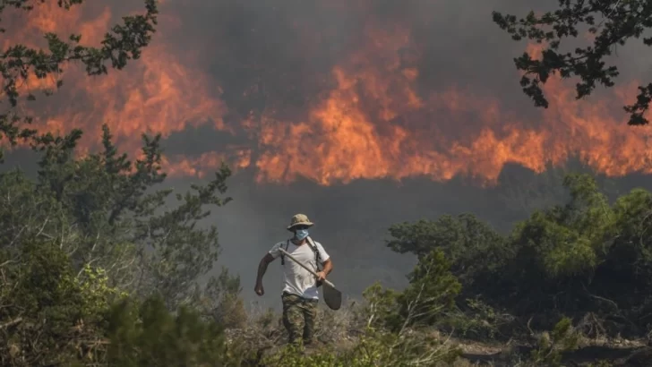 Incendios en Grecia: los voluntarios se esmeran para ayudar a las autoridades