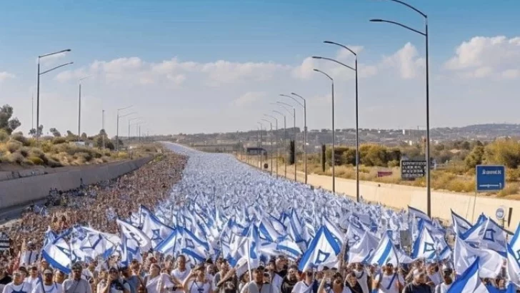 Miles de israelíes en las calles antes de la 