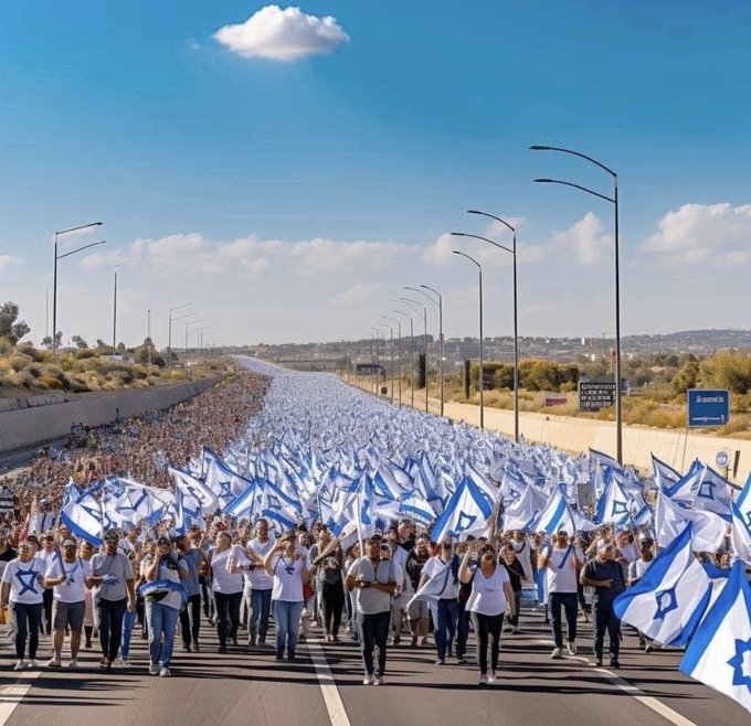 Miles de israelíes en las calles antes de la 