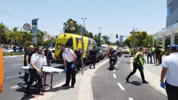 Siete heridos en un ataque palestino por atropello en Tel Aviv