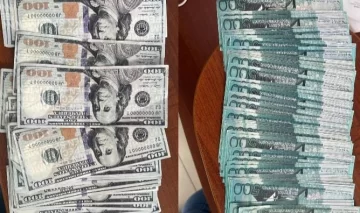 Apresan hombre por posesión de billetes falsos en pesos y dólares