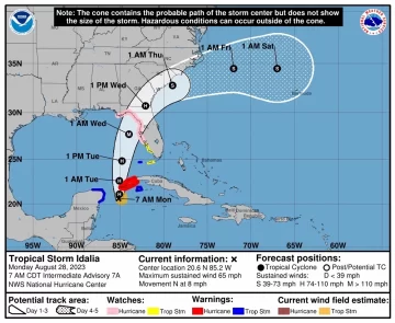 Florida se prepara para la llegada de Idalia con el recuerdo de Ian aún fresco