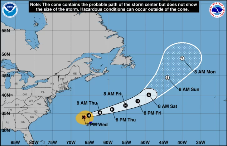 Nueva York manda cerrar algunas playas de Long Island por el huracán Franklin