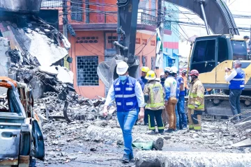 Oficina de Evaluación Sísmica Despliega estudia los efectos de explosión de San Cristóbal