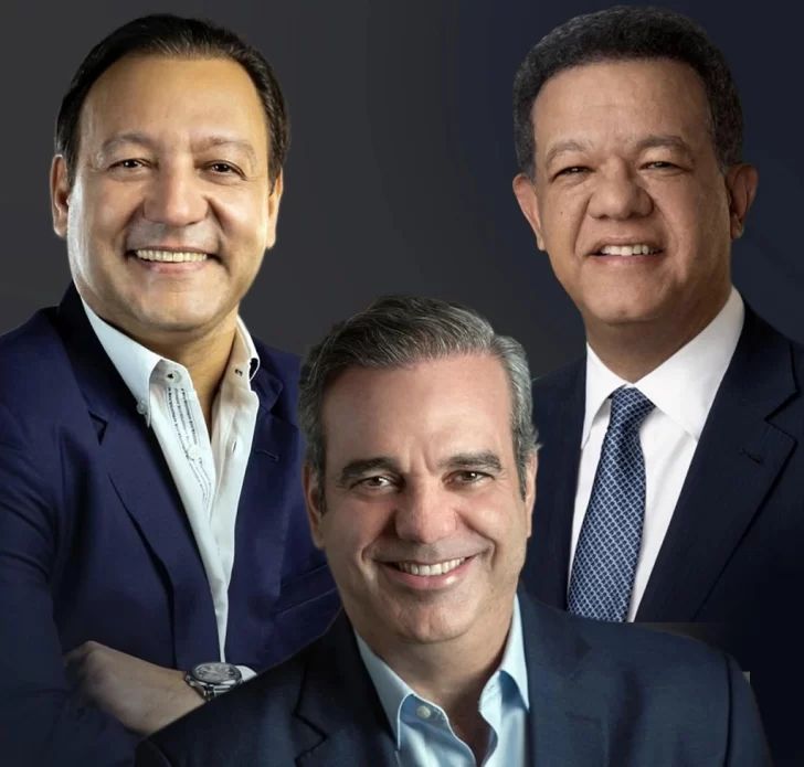 Luis 55%, Leonel 24.9% y Abel 12.7%, según encuesta ACD Media