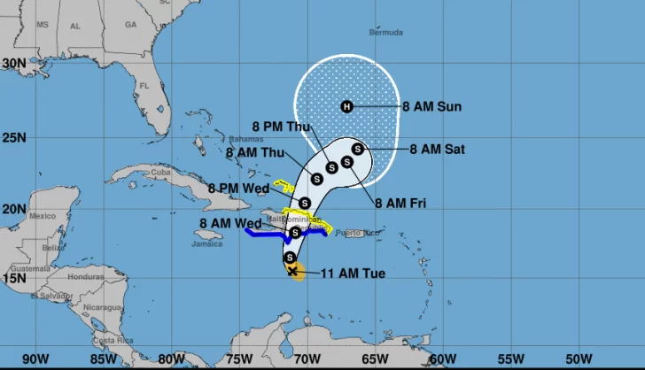 Ya son 24 las provincias en alerta roja por llegada de Franklin