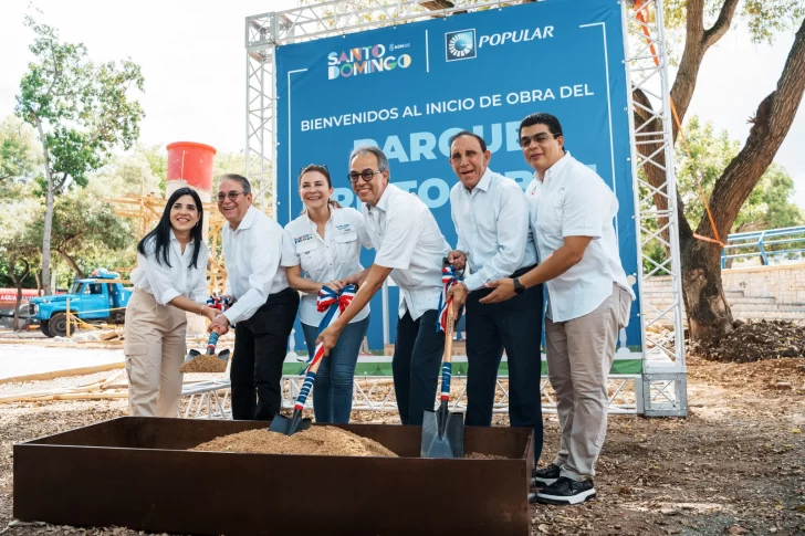 Alcaldía del DN y Banco Popular inician construcción del parque Cristo Libre