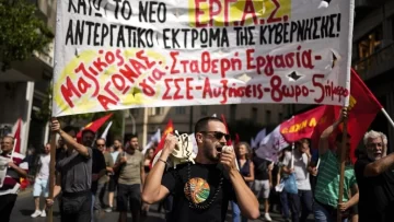 Gran movilización en Grecia contra un proyecto de ley laboral