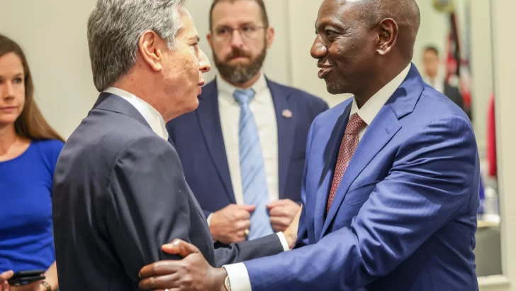 Blinken y el presidente de Kenia afinan detalles de la misión para Haití