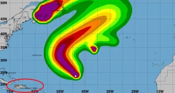 Futuro huracán Nigel prefirió darle la espalda al Caribe y subir a EEUU