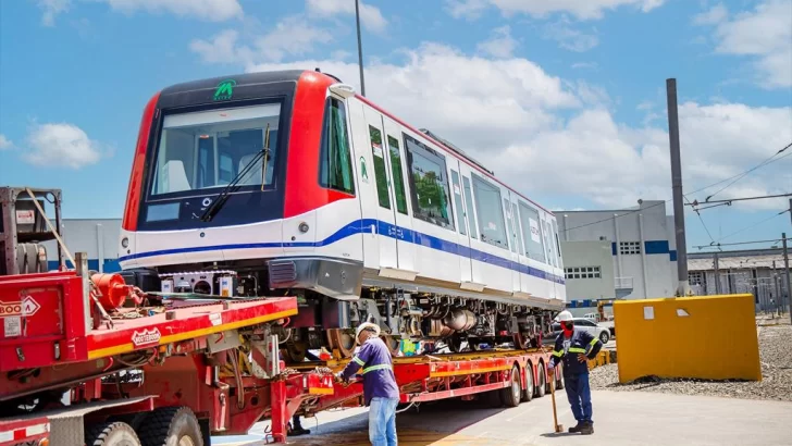 Metro de Santo Domingo recibe otros 6 vagones para extensión hacia Los Alcarrizos