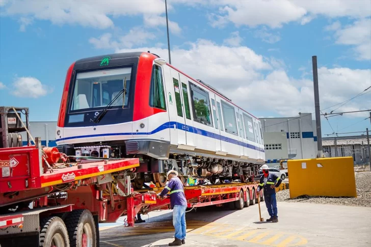 Metro de Santo Domingo recibe otros 6 vagones para extensión hacia Los Alcarrizos