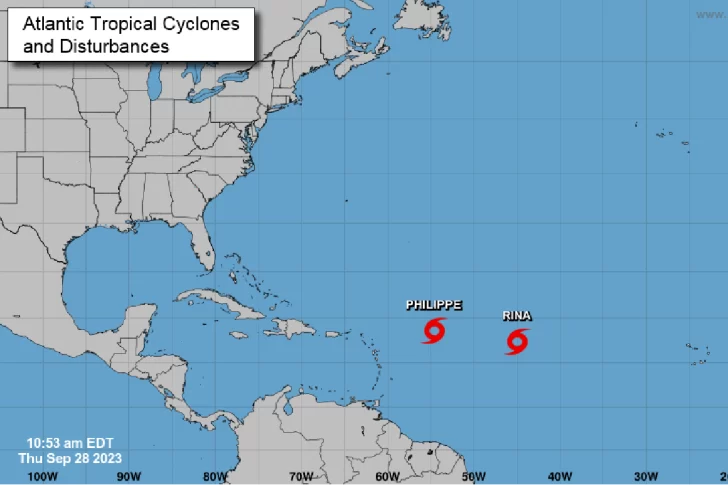 La tormenta Rina se forma en el centro del Atlántico y puede fortalecerse