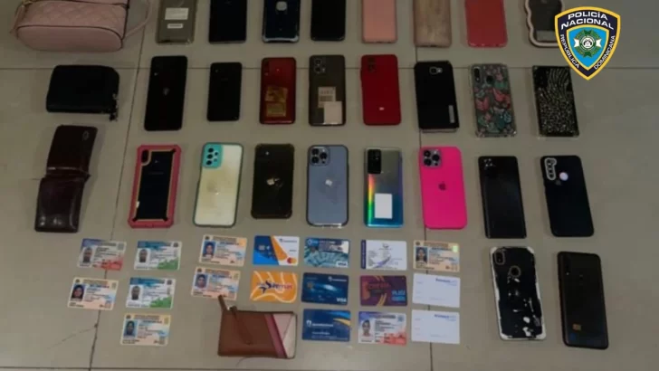 Desmantelan supuesta banda que se dedicaba al robo de celulares en La Romana