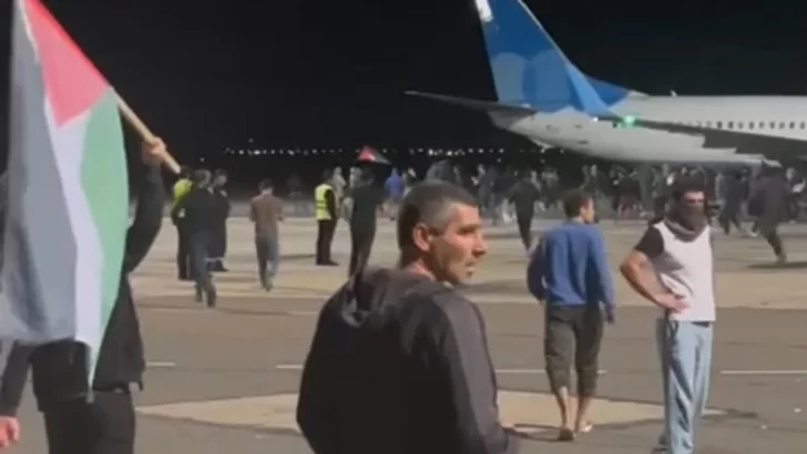 Sesenta detenidos en protestas antisraelíes en el aeropuerto de la república rusa de Daguestán