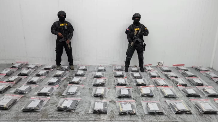 DNCD confisca otras 591 láminas de cocaína ocultas en cajas de guineos