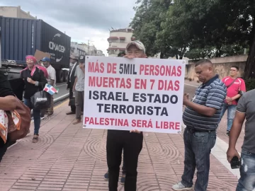 Crónica de una manifestación pro palestina y un “guamazo” 