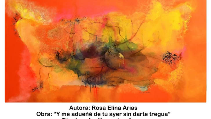 Pintora Rosa Emilia Arias interpreta la poética de José Enrique Delmonte