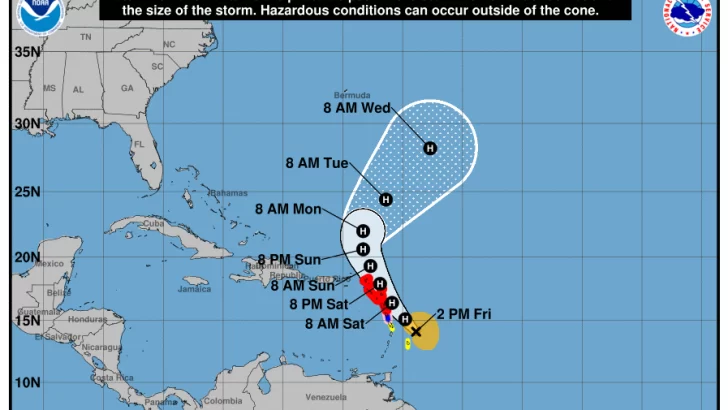 Tammy se convierte en huracán y amenaza este viernes a las Islas Sotavento