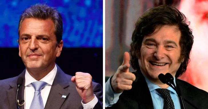 Sergio Massa vs. Javier Milei: el 'superministro' centrista y el economista libertario que este domingo se disputan la presidencia de Argentina