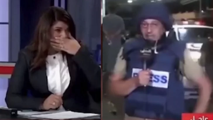 Periodistas de TV palestina lloran en directo: “nos van a matar uno a uno”
